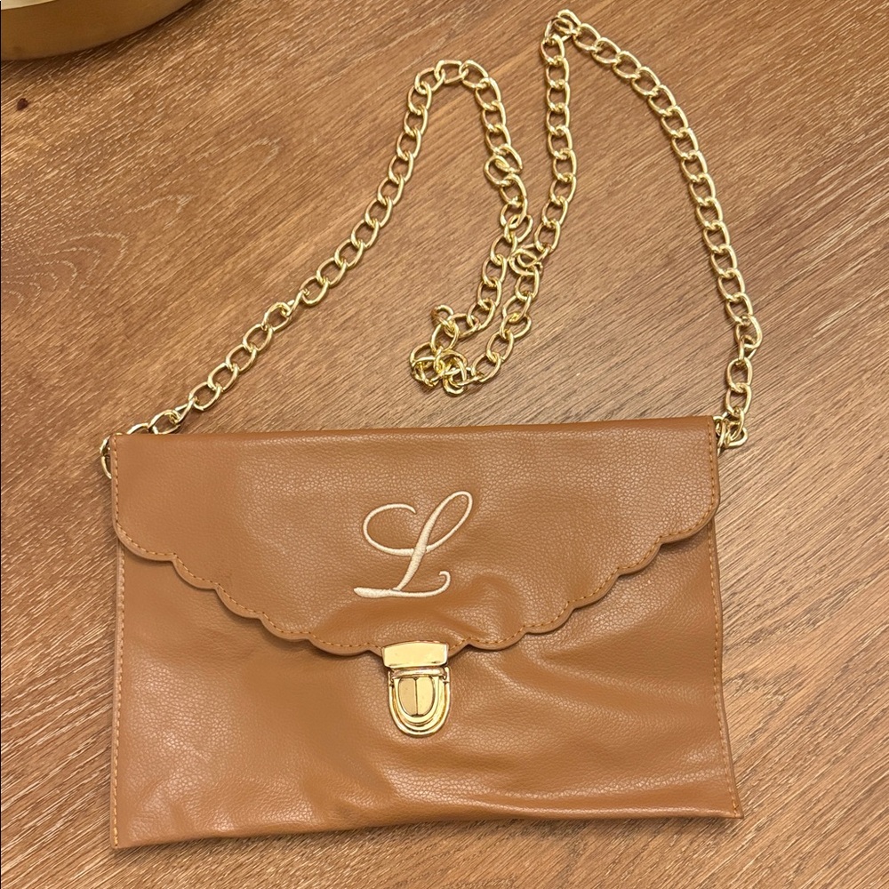 Elegant Tan Clutch